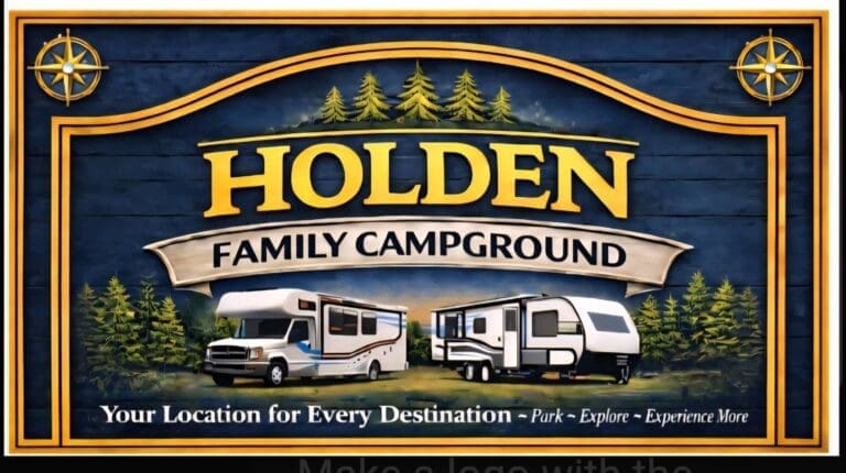 Campground sign